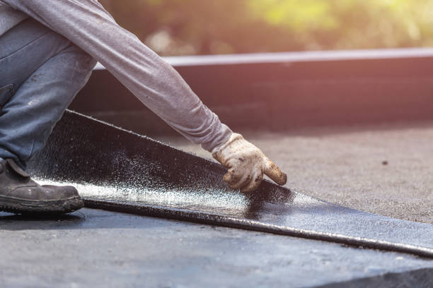 Professional Waterproofing technician working in Allentown, NJ
